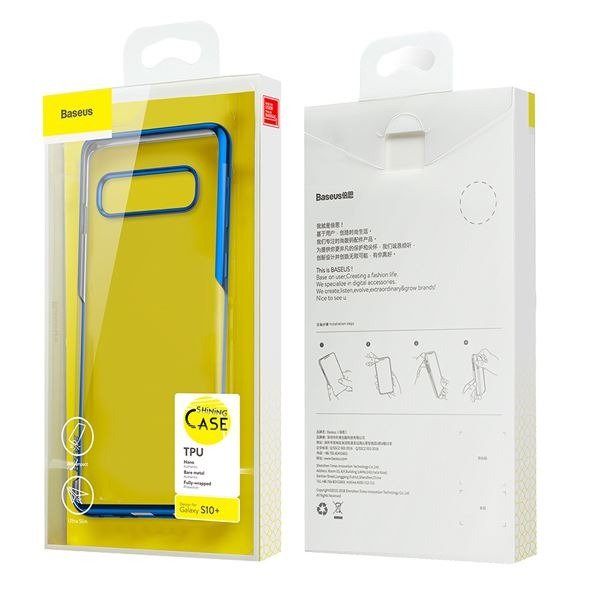 Baseus ® Shining Chrome Plated Back Cover For Galaxy S10 Plus