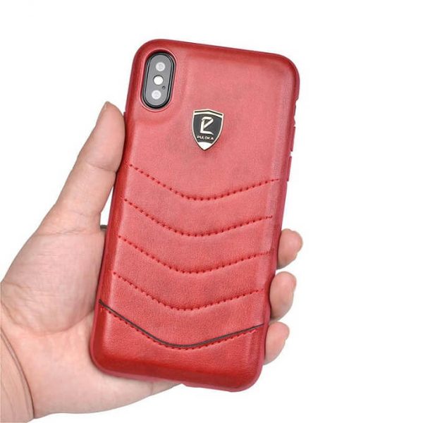 Puloka Shell Leather Back Cover For Samsung Galaxy S10 Plus