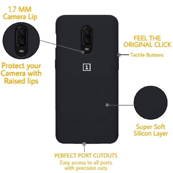 Soft Silicone Back Cover For Oneplus 6t / 8