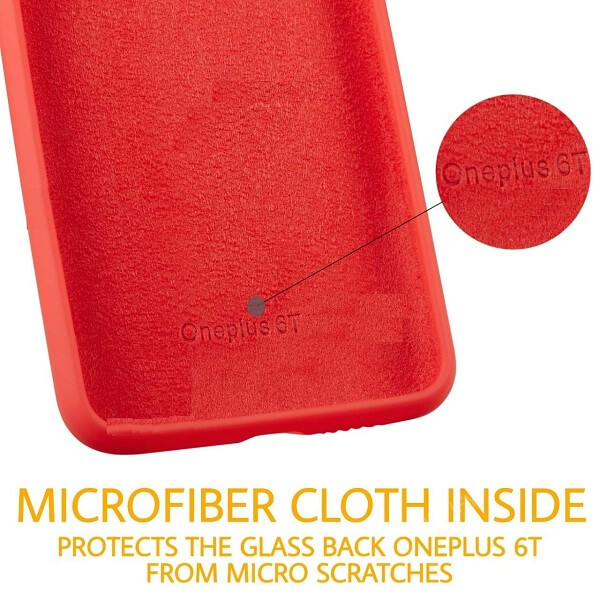 Soft Silicone Back Cover For Oneplus 6t / 8