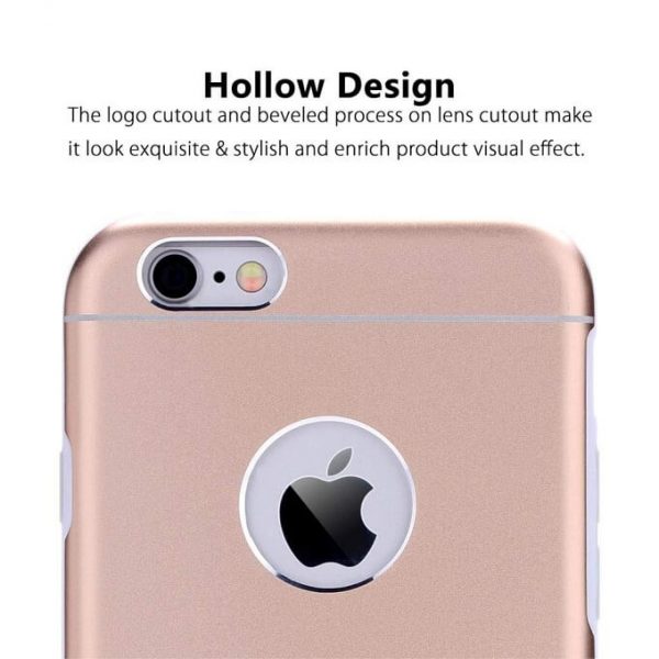 Rock ® Orgin Series Protective Shell TPU+Metal Back Cover For iPhone 6 / 6s