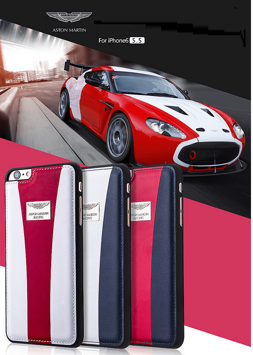 Aston Martin Racing ® Official Hand-Stitched Limited Edition Back Cover For iPhone 6 / 6s / 6 Plus / 6s Plus