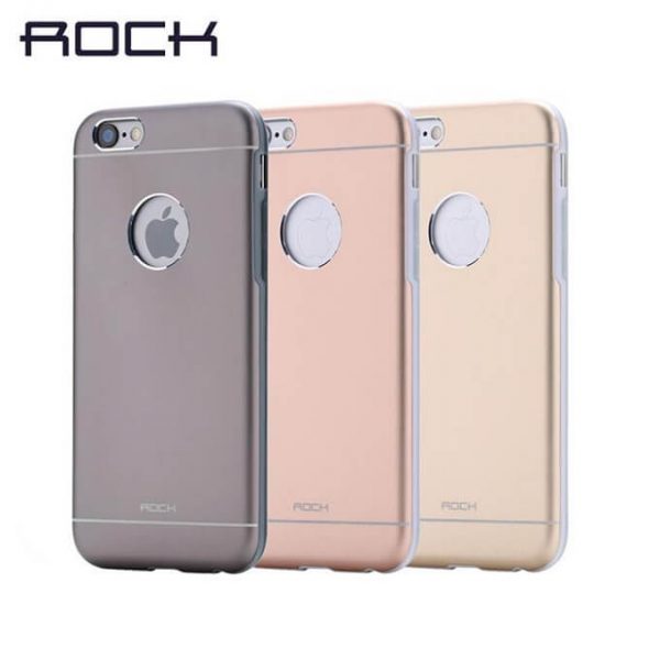 Rock ® Orgin Series Protective Shell TPU+Metal Back Cover For iPhone 6 / 6s