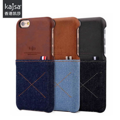 Kajsa ® Denim With Card Holder Back Cover