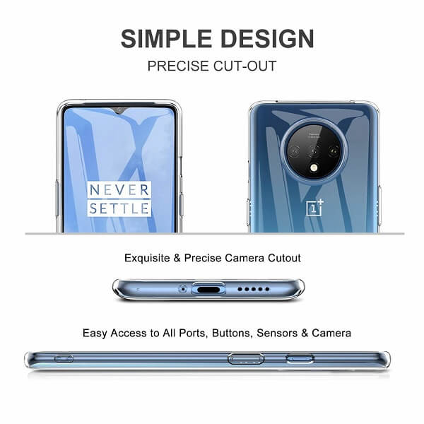 Soft Transparent Silicone Cover For Oneplus 7t