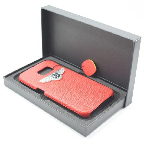 Fashion Luxury Logo Leather Back Cover For Samsung Galaxy S6 Edge