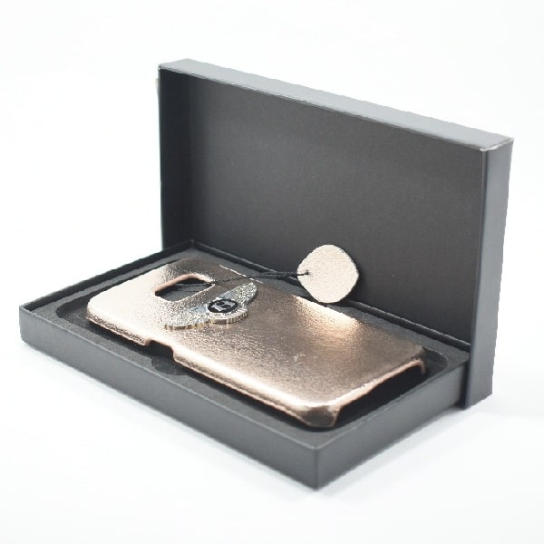 Fashion Luxury Logo Leather Back Cover For Samsung Galaxy S6 Edge