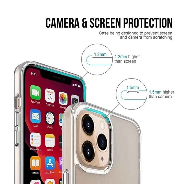 Space Super Protection Anti Shockproof Transparent Bumper Cover For iPhone 12 Series