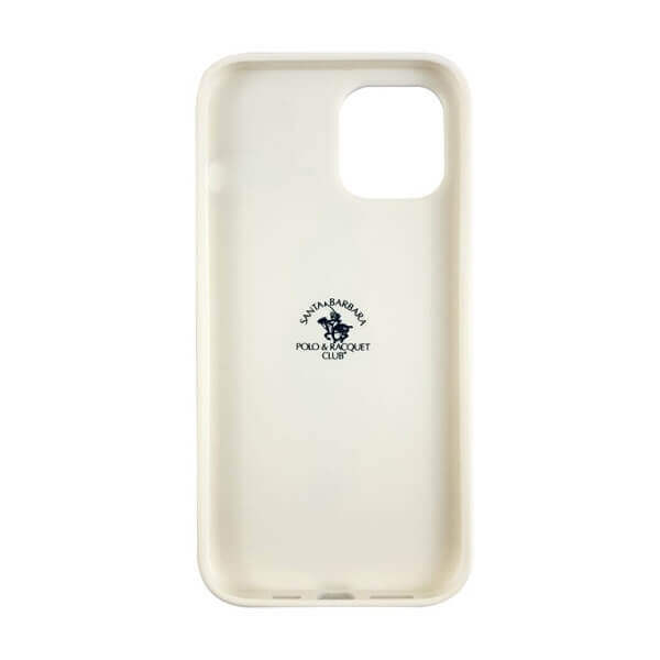 Santa Barbara Polo Garner Series Leather Back Cover For iPhone (White)