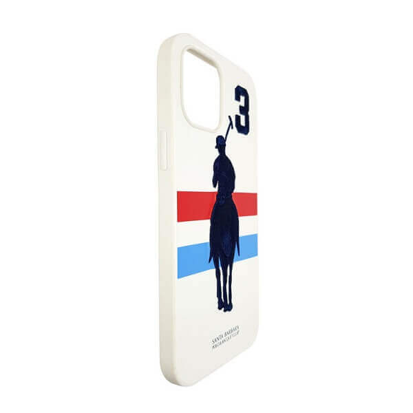 Santa Barbara Polo Garner Series Leather Back Cover For iPhone (White)