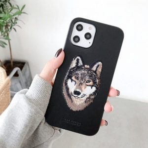 Luxury Savana Series Wolf Back Cover For Apple iPhone12 Series