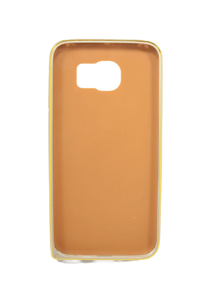 Luxury Leather Metal Bumper Back Cover For Samsung Galaxy S6