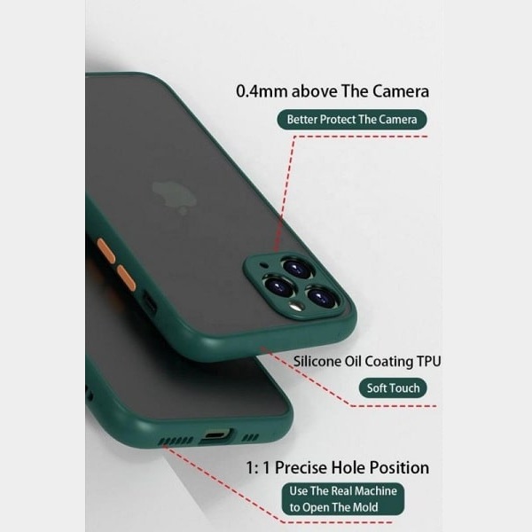 Luxury Transparent Silicone Back Cover With Camera Protection For iPhone 12 Series
