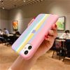 Fashion Rainbow Silicone Back Cover For iPhone 12 Series Fashion Rainbow Silicone Back Cover For iPhone 12 Series