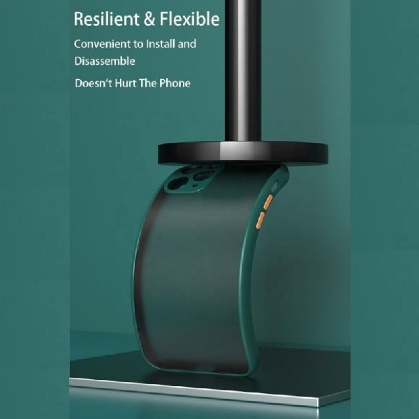 Luxury Transparent Silicone Back Cover With Camera Protection For iPhone 12 Series