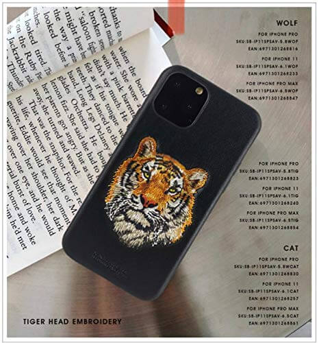 Savana Tiger Series Luxury Leather Back Cover For Apple iPhone