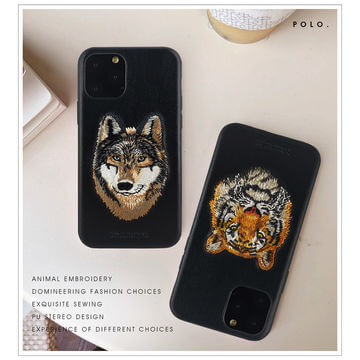 Luxury Savana Series Wolf Back Cover For Apple iPhone12 Series