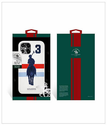 Santa Barbara Polo Garner Series Leather Back Cover For iPhone (White)