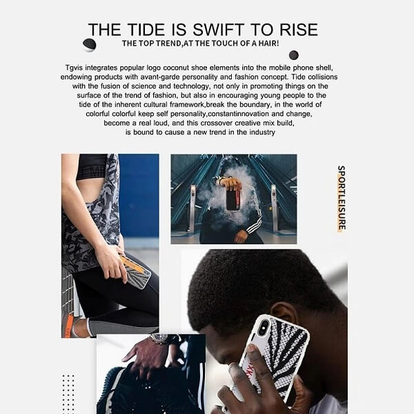 QY ® Trendy Sports Back Cover For iPhone 11 Series (Black)