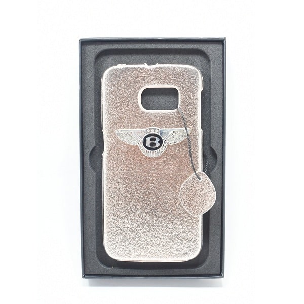 Fashion Luxury Logo Leather Back Cover For Samsung Galaxy S6 Edge