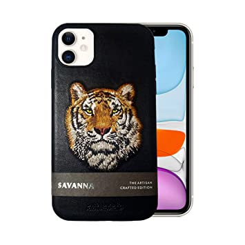 Savana Tiger Series Luxury Leather Back Cover For Apple iPhone