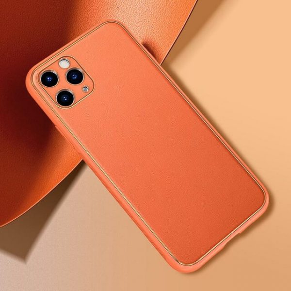 Luxury Leather Plating With Camera Protection Cover For iPhone 13 Series-4