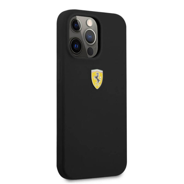 Ferrari Microfiber Silicone Mobile Cover For iPhone 13 Series-2