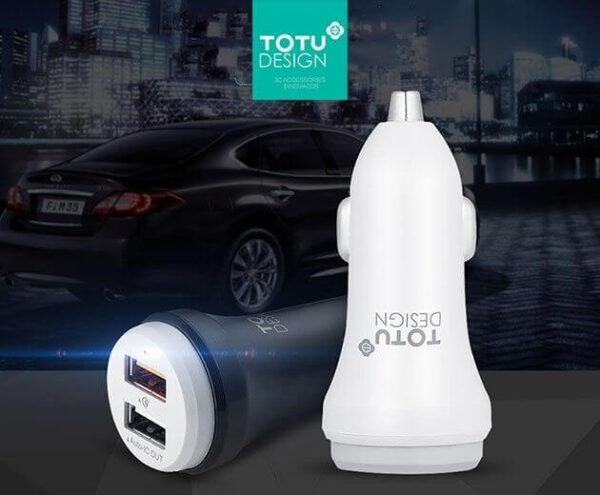 Totu ® Dual USB Car Charger For Fast Charging 2 Port Travel Adapter