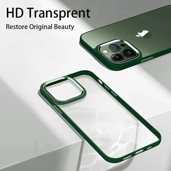 Shockproof Armor Transparent Clear Case Cover Plating Camera For iPhone 14-5