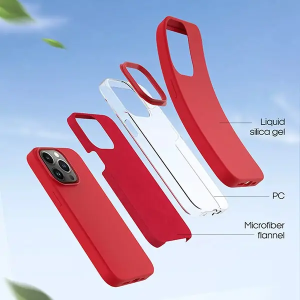 iPhone 14 Pro Max Apple Logo Silicone Back Case-7